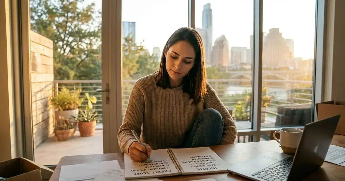 Renter comparing credit score and income factors