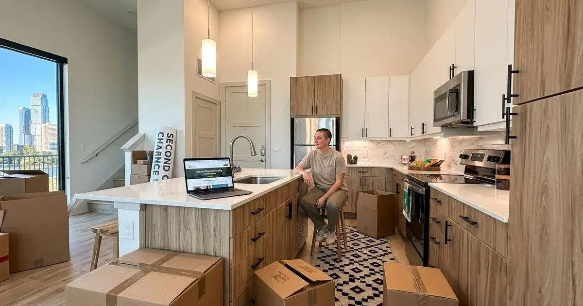 Renter reviewing flexible on credit Austin apartment options